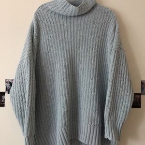 aerie oversized knit sweater